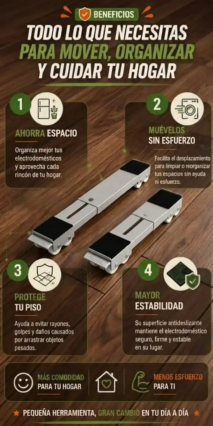 🥇Bases Móviles Con Ruedas y Freno. Gran Oferta!